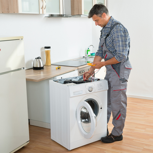 can you walk me through the steps of troubleshooting my washer issue in Burlington Junction